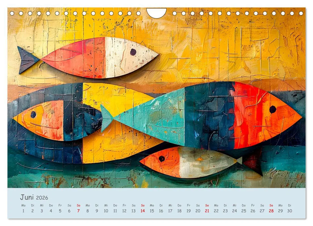 Bild: 9783457282564 | Ozean - Flossen, Schalen, Tentakel (Wandkalender 2026 DIN A4 quer),...