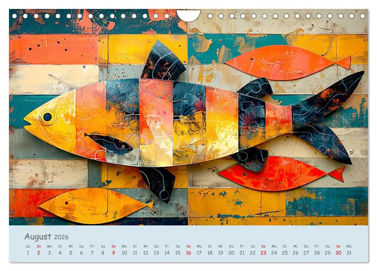 Bild: 9783457282564 | Ozean - Flossen, Schalen, Tentakel (Wandkalender 2026 DIN A4 quer),...