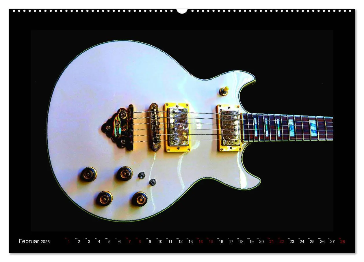 Bild: 9783457732564 | Rockgitarren im Blitzlicht (hochwertiger Premium Wandkalender 2026...
