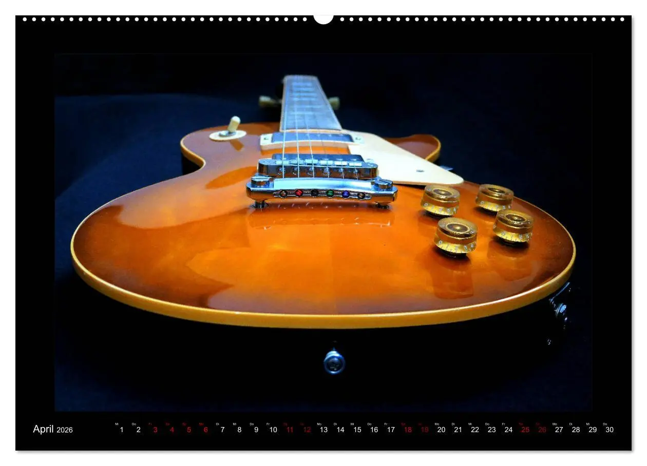 Bild: 9783457732564 | Rockgitarren im Blitzlicht (hochwertiger Premium Wandkalender 2026...