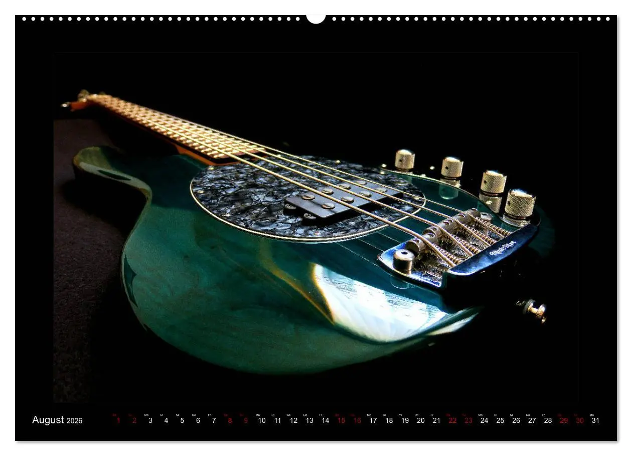 Bild: 9783457732564 | Rockgitarren im Blitzlicht (hochwertiger Premium Wandkalender 2026...