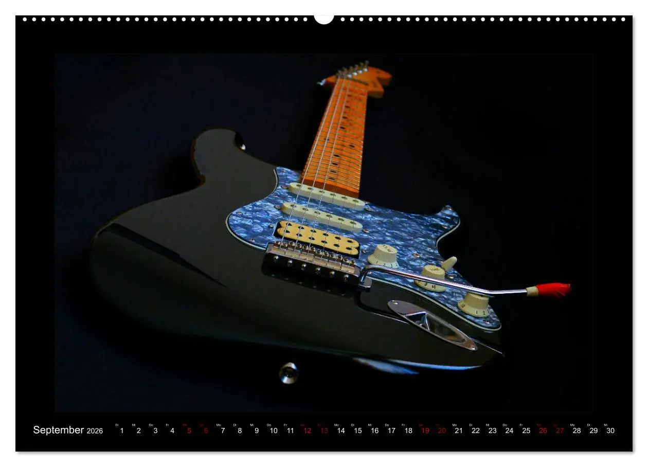 Bild: 9783457732564 | Rockgitarren im Blitzlicht (hochwertiger Premium Wandkalender 2026...