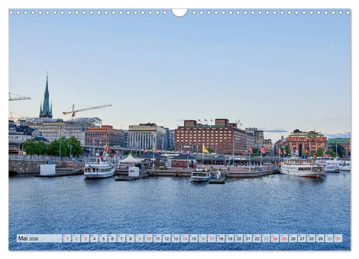 Bild: 9783457972564 | Stockholm an Mittsommer (Wandkalender 2026 DIN A3 quer), CALVENDO...