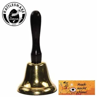 Cover: 4047542602664 | Tischglocke mittel, gold | Rattlesnake® | A600266 | 2011 | Corvus Toys