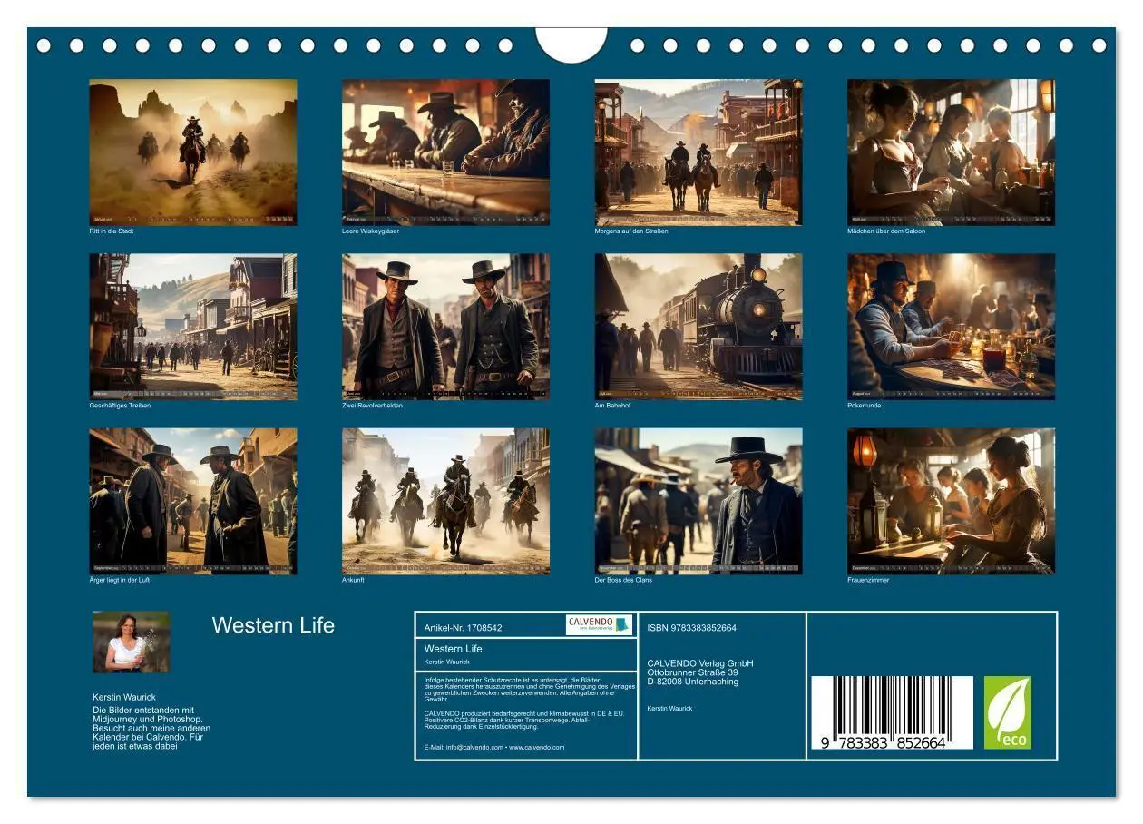 Bild: 9783383852664 | Western Life (Wandkalender 2025 DIN A4 quer), CALVENDO Monatskalender
