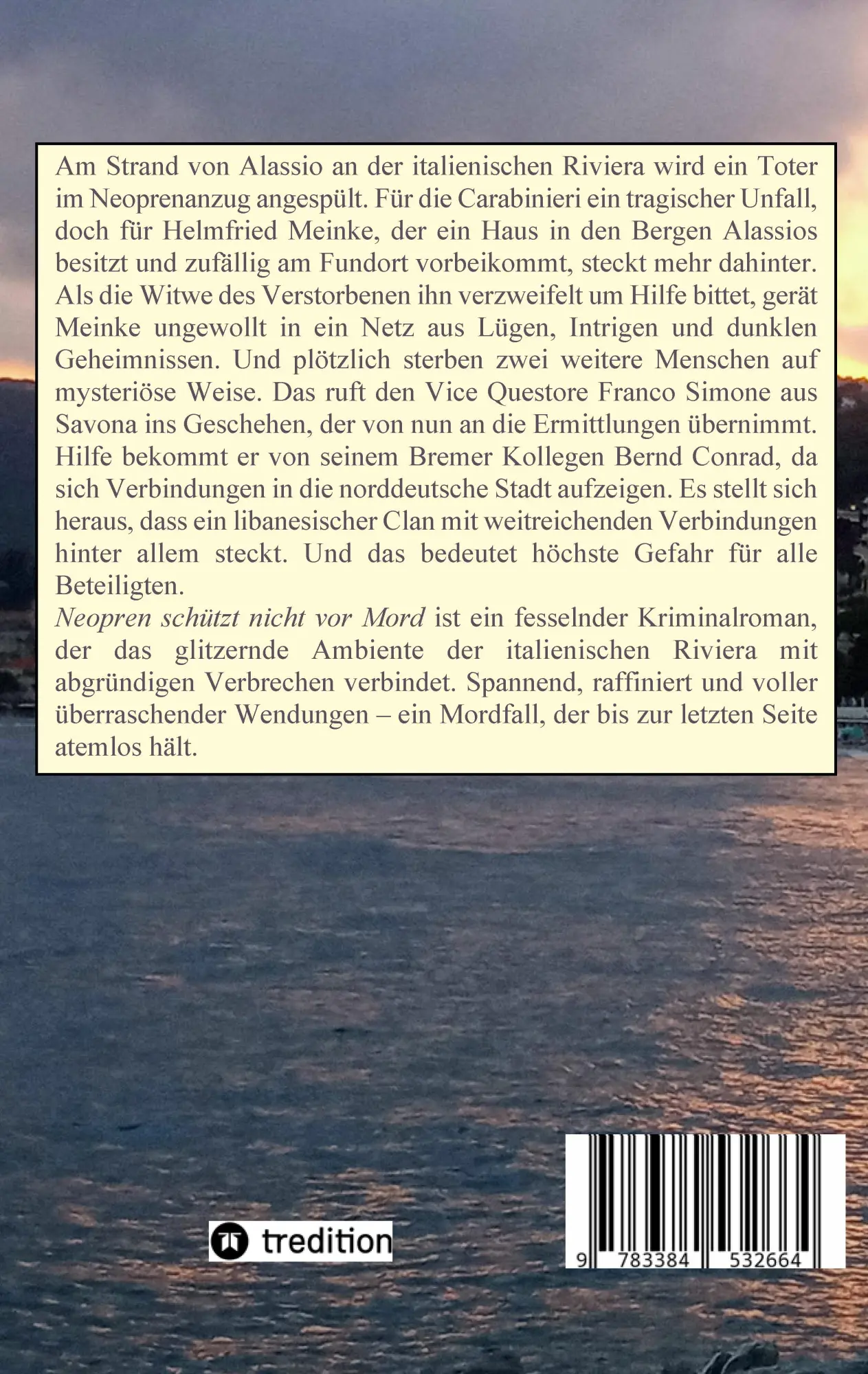 Rückseite: 9783384532664 | Neopren schützt nicht vor Mord | Ein Alassio-Krimi | Erwin Plachetka