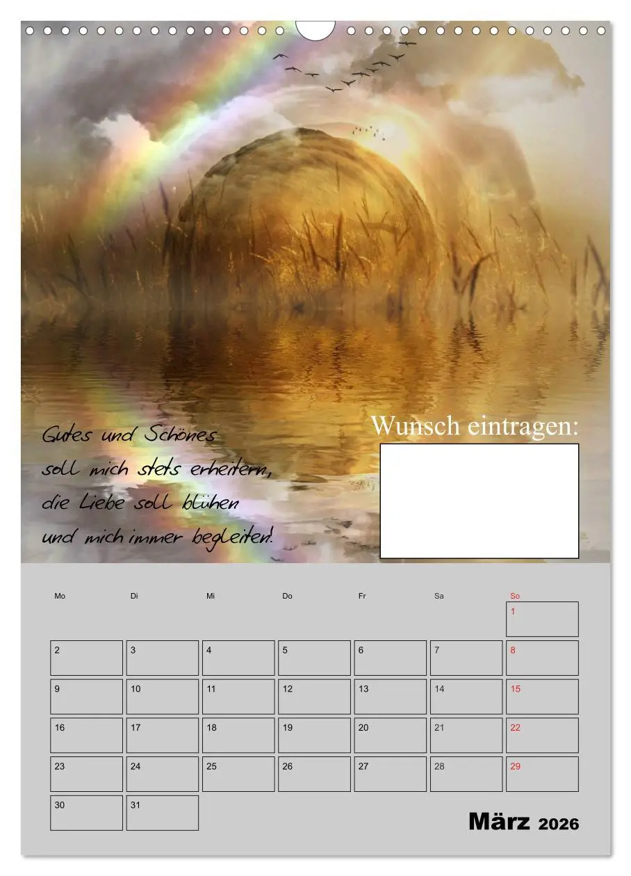 Bild: 9783516432664 | Wunsch- und Zauberkalender (Wandkalender 2026 DIN A3 hoch),...