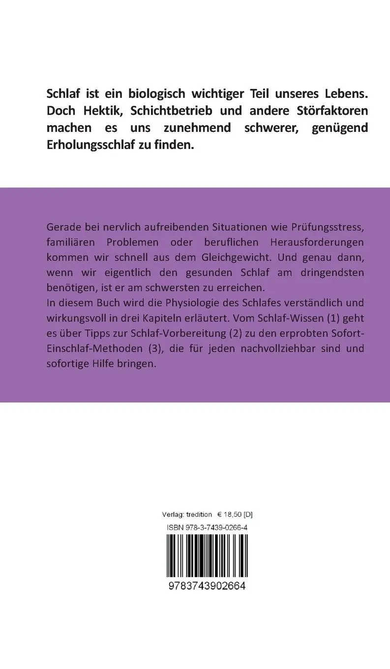 Rückseite: 9783743902664 | Einschlaf Tipps, die auch in einer 24/7 Welt wirken | Kampmann (u. a.)