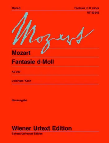 Cover: 9790500572664 | Fantasy D Minor KV 397 | Wolfgang Amadeus Mozart | Buch