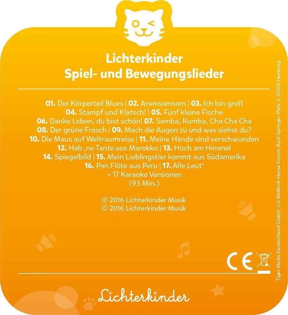 Bild: 4260535482764 | tigercard - Lichterkinder: Spiel und Bewegungslieder | Spiel | Deutsch