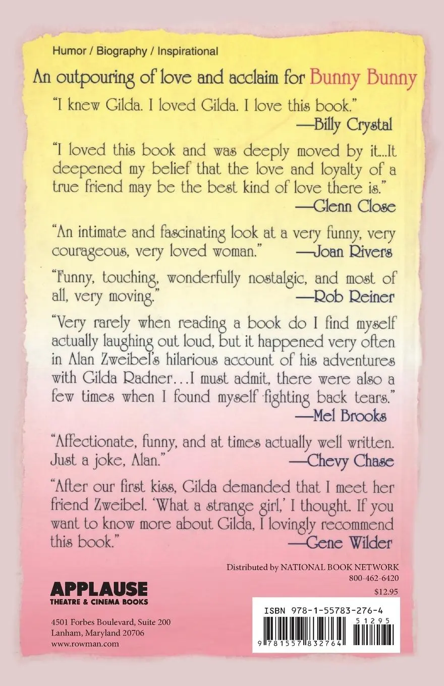 Rückseite: 9781557832764 | Bunny Bunny | Gilda Radner: A Sort of Love Story | Alan Zweibel | Buch