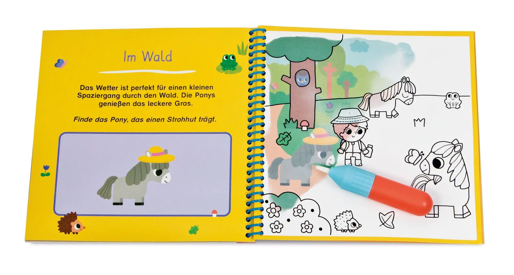 Bild: 9783401722764 | Ausmalen mit dem magischen Pinsel. Pferde und Ponys | Rousseau | Buch