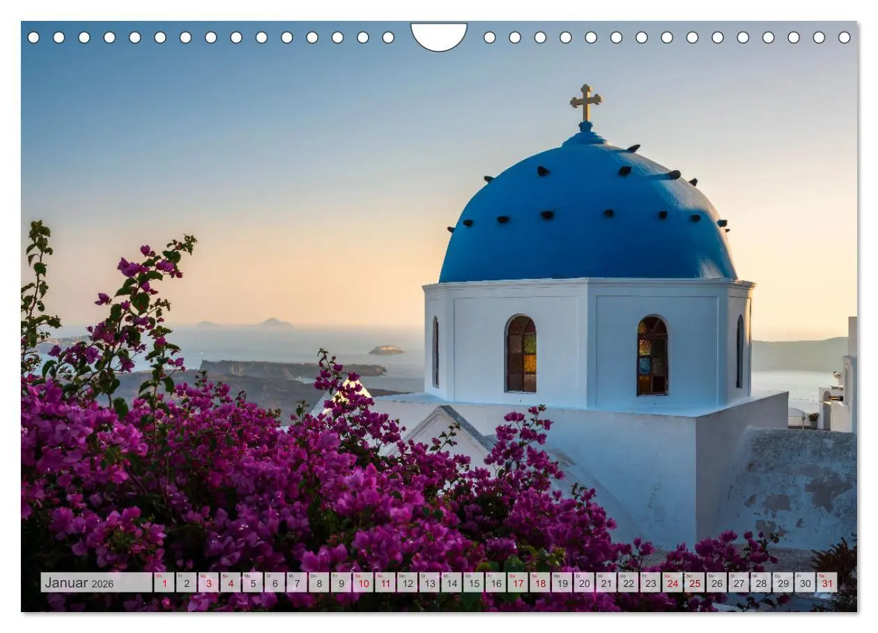Bild: 9783457572764 | Wunderbares Santorini - Matteo Colombo (Wandkalender 2026 DIN A4...