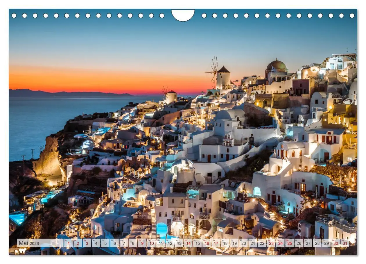 Bild: 9783457572764 | Wunderbares Santorini - Matteo Colombo (Wandkalender 2026 DIN A4...