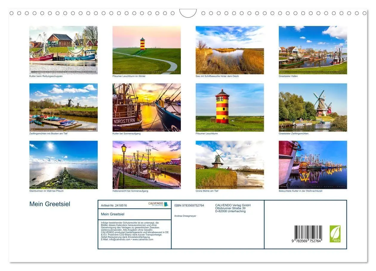 Bild: 9783569752764 | Mein Greetsiel (Wandkalender 2027 DIN A3 quer), CALVENDO...