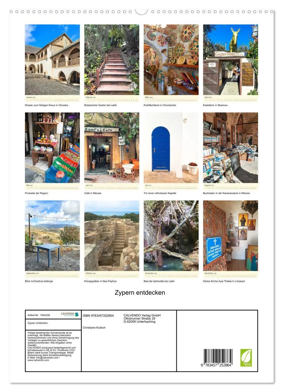Bild: 9783457252864 | Zypern entdecken (hochwertiger Premium Wandkalender 2026 DIN A2...