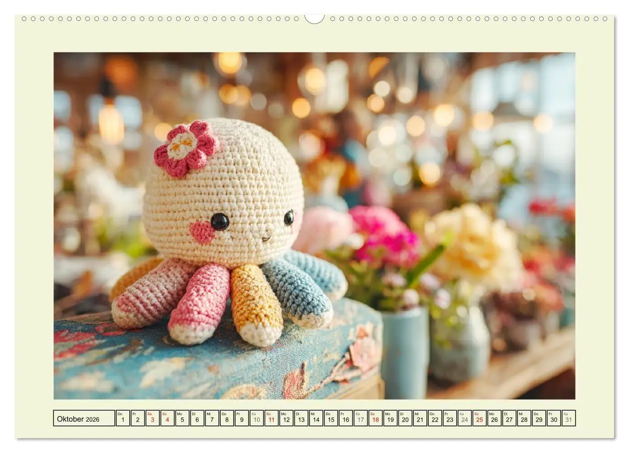 Bild: 9783516722864 | Amigurumi-Glück. Niedliche Häckelkunst aus Japan (Wandkalender 2026...
