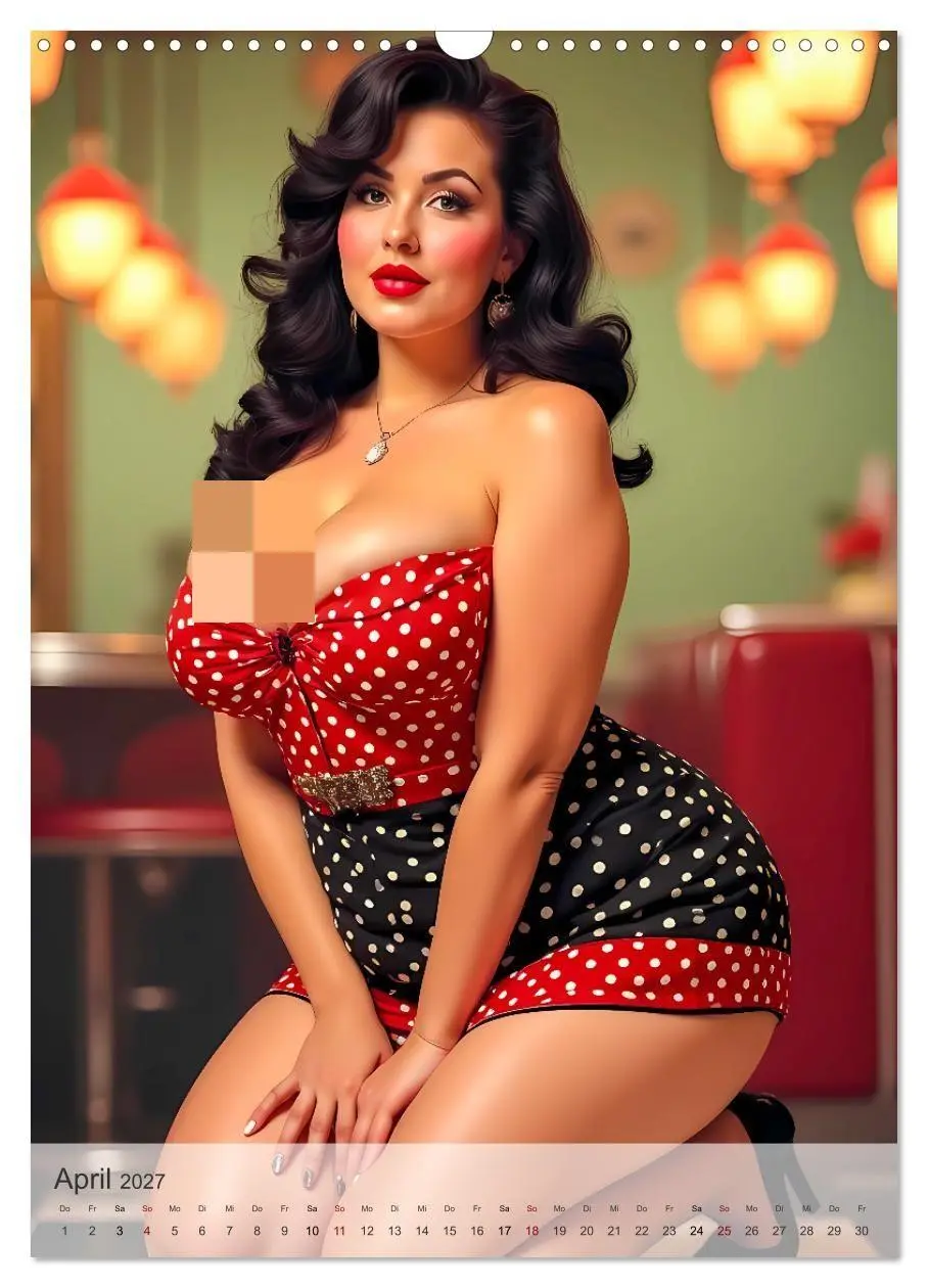 Bild: 9783516962864 | Pin-up Girls - Sexy Vintage Diven (Wandkalender 2027 DIN A3 hoch),...