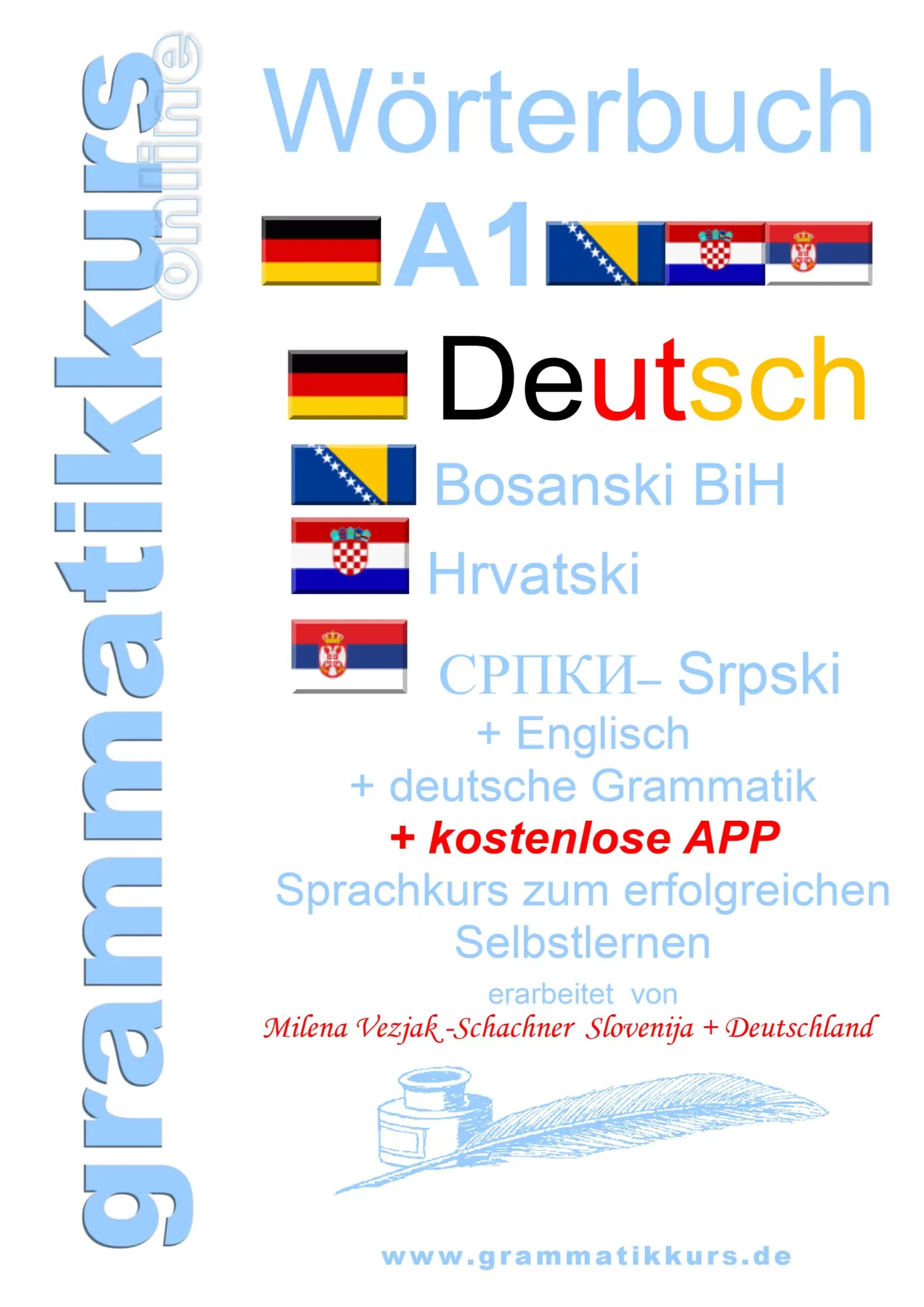 Cover: 9783732232864 | Wörterbuch Deutsch-Englisch-Kroatisch-Bosnisch-Serbisch Niveau A1