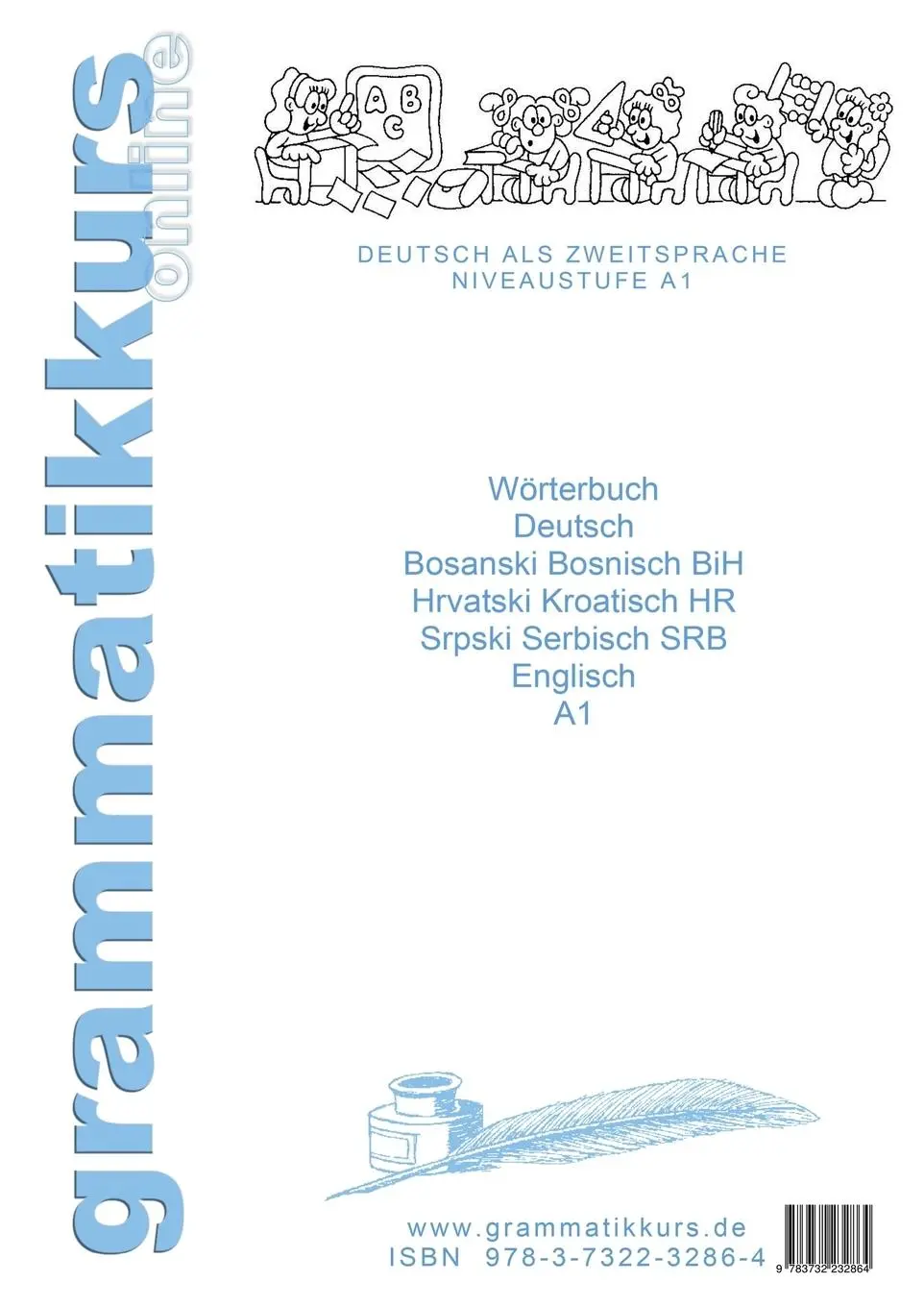 Rückseite: 9783732232864 | Wörterbuch Deutsch-Englisch-Kroatisch-Bosnisch-Serbisch Niveau A1