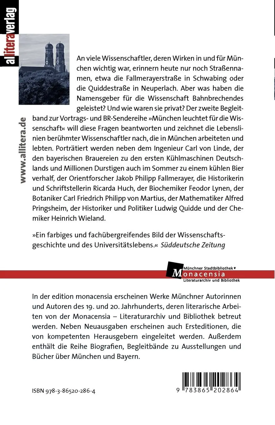 Rückseite: 9783865202864 | München leuchtet für die Wissenschaft | Ulrike Leutheusser (u. a.)