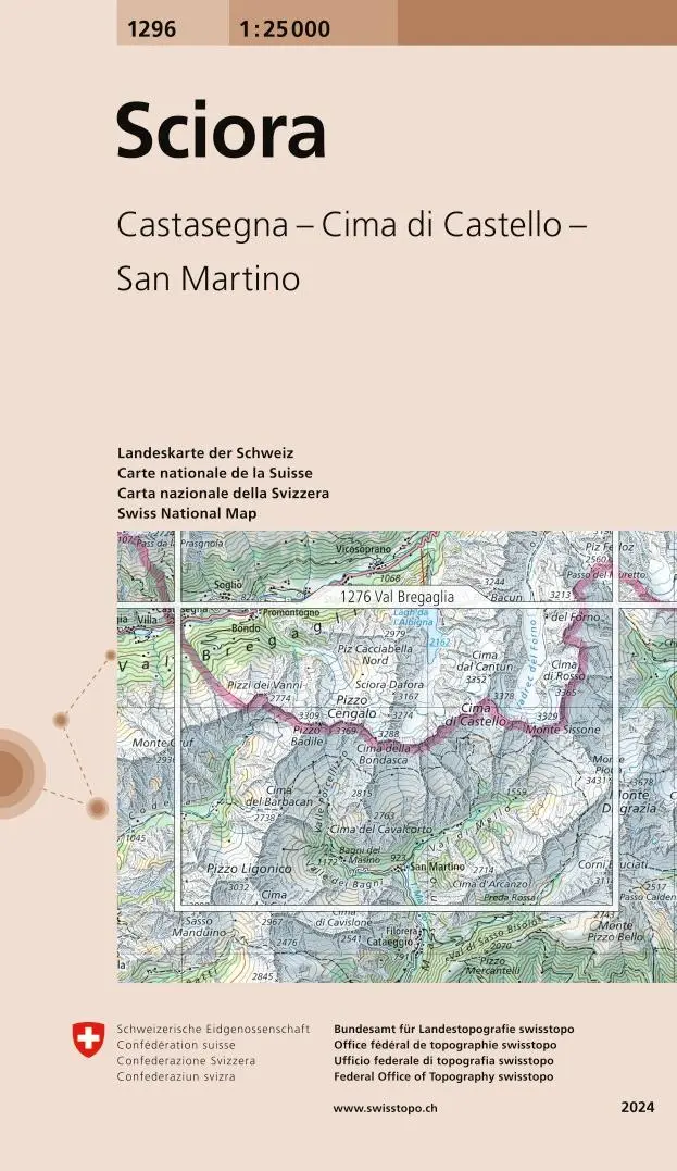 Cover: 9783302012964 | Swisstopo 1 : 25 000 Sciora | (Land-)Karte | Swisstopo 1 : 25 000