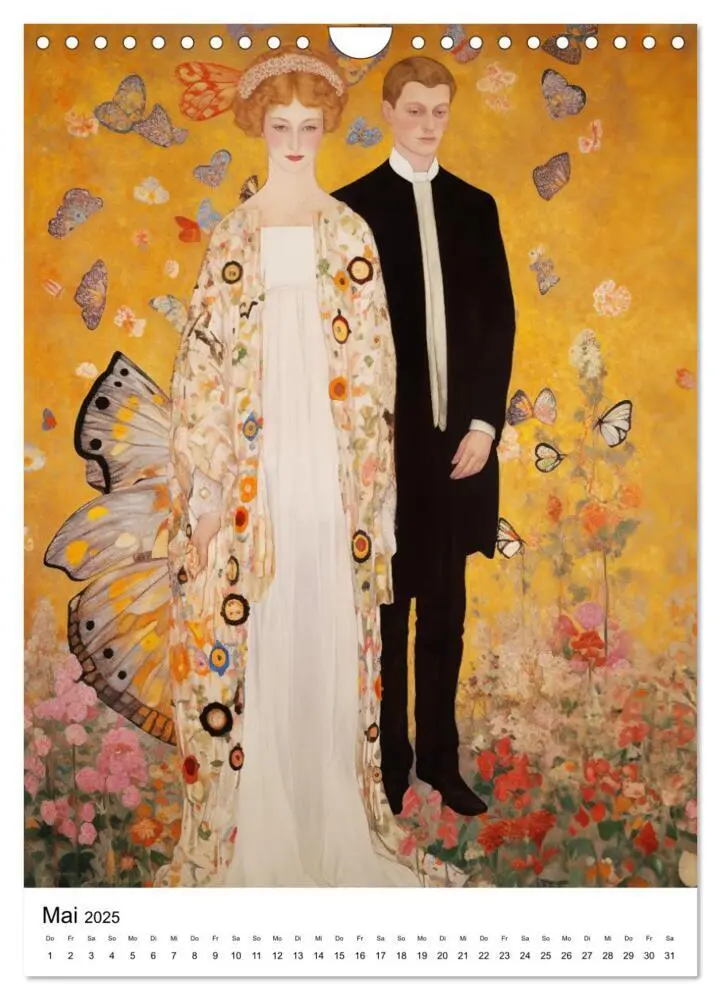 Bild: 9783435842964 | Künstliche Impressionen. Ein Jahr in Klimts Natur. (Wandkalender...