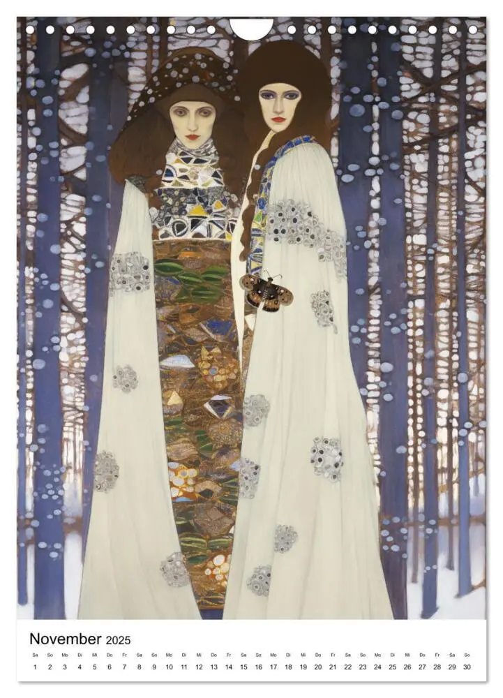 Bild: 9783435842964 | Künstliche Impressionen. Ein Jahr in Klimts Natur. (Wandkalender...