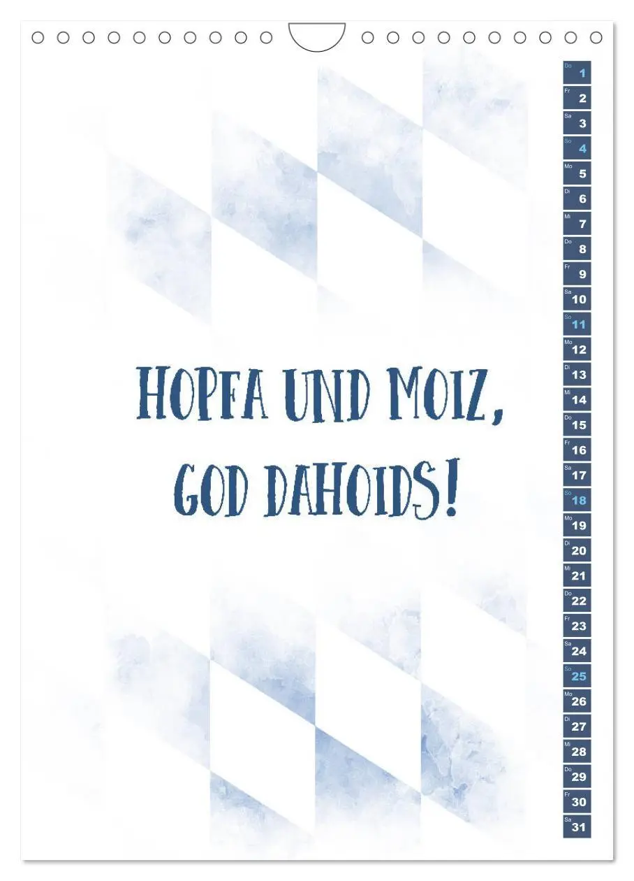 Bild: 9783516402964 | BAYRISCH Zünftige Sprüche (Wandkalender 2026 DIN A4 hoch), CALVENDO...