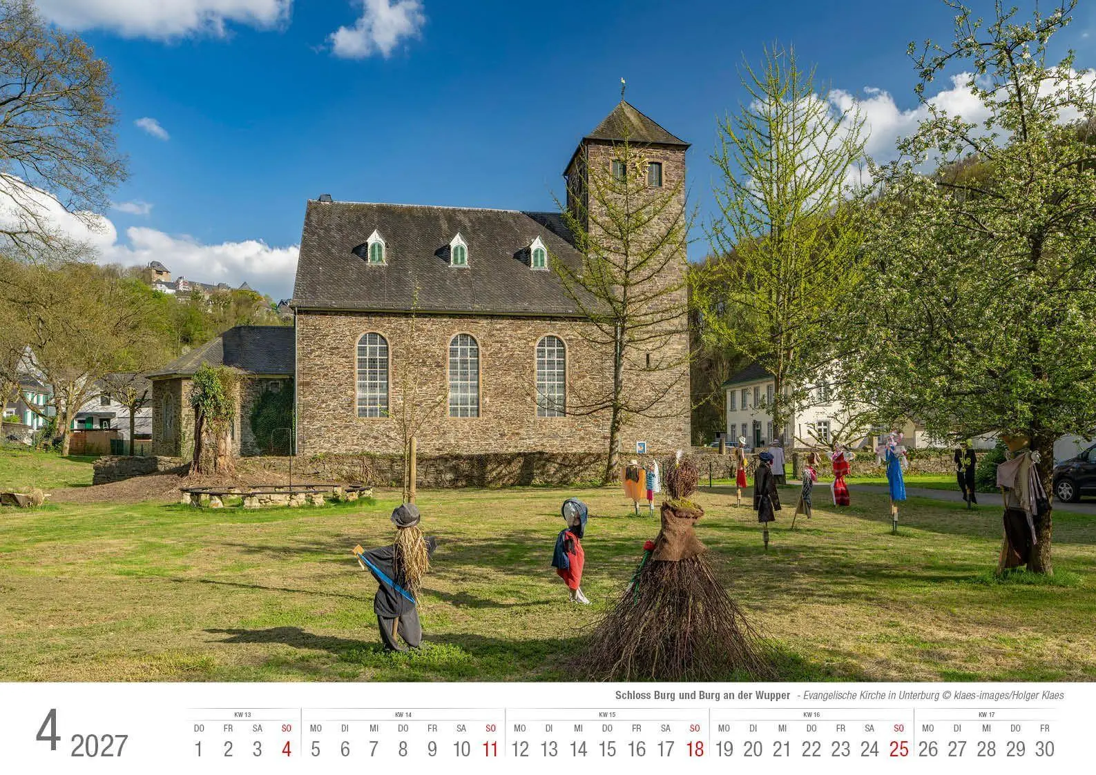 Bild: 9783965352964 | Schloss Burg und Burg an der Wupper 2027 Bildkalender A3 quer,...