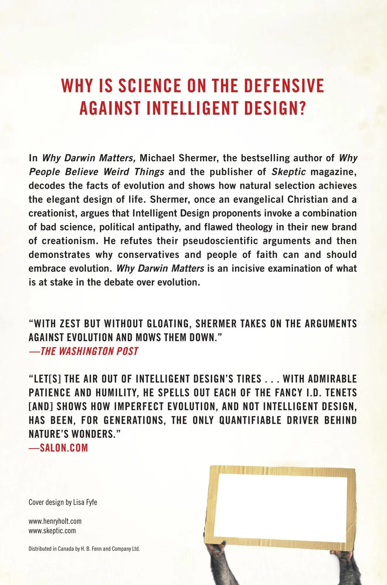 Rückseite: 9780805083064 | Why Darwin Matters | The Case Against Intelligent Design | Shermer