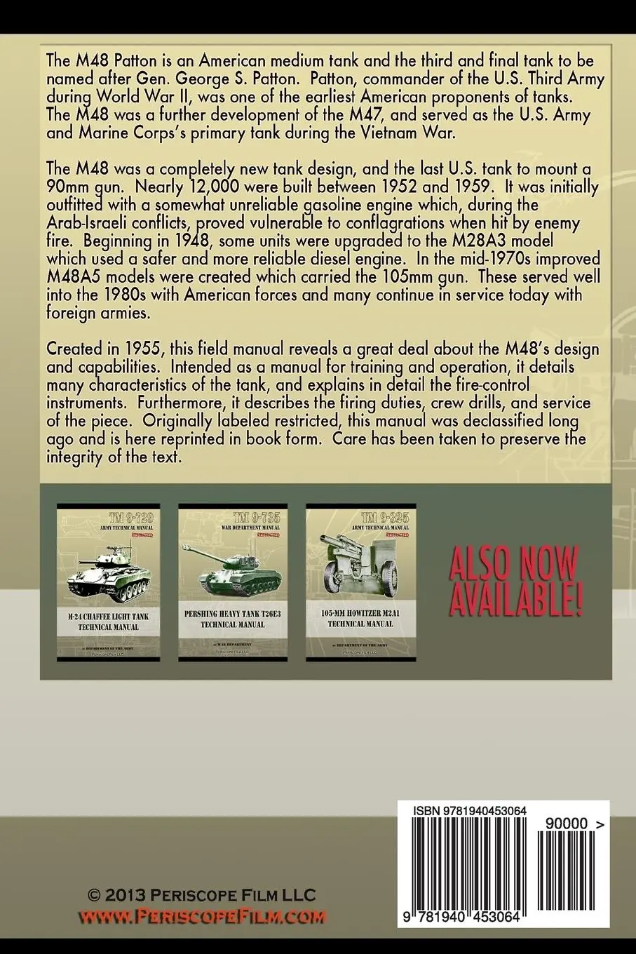 Rückseite: 9781940453064 | Tank 90-MM Gun M48 Field Manual | FM 17-79 | Department Of The Army