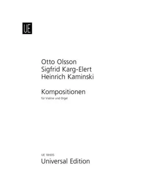 Cover: 9783702413064 | Kompositionen für Violine und Orgel | Partitur. | Haselböck (u. a.)