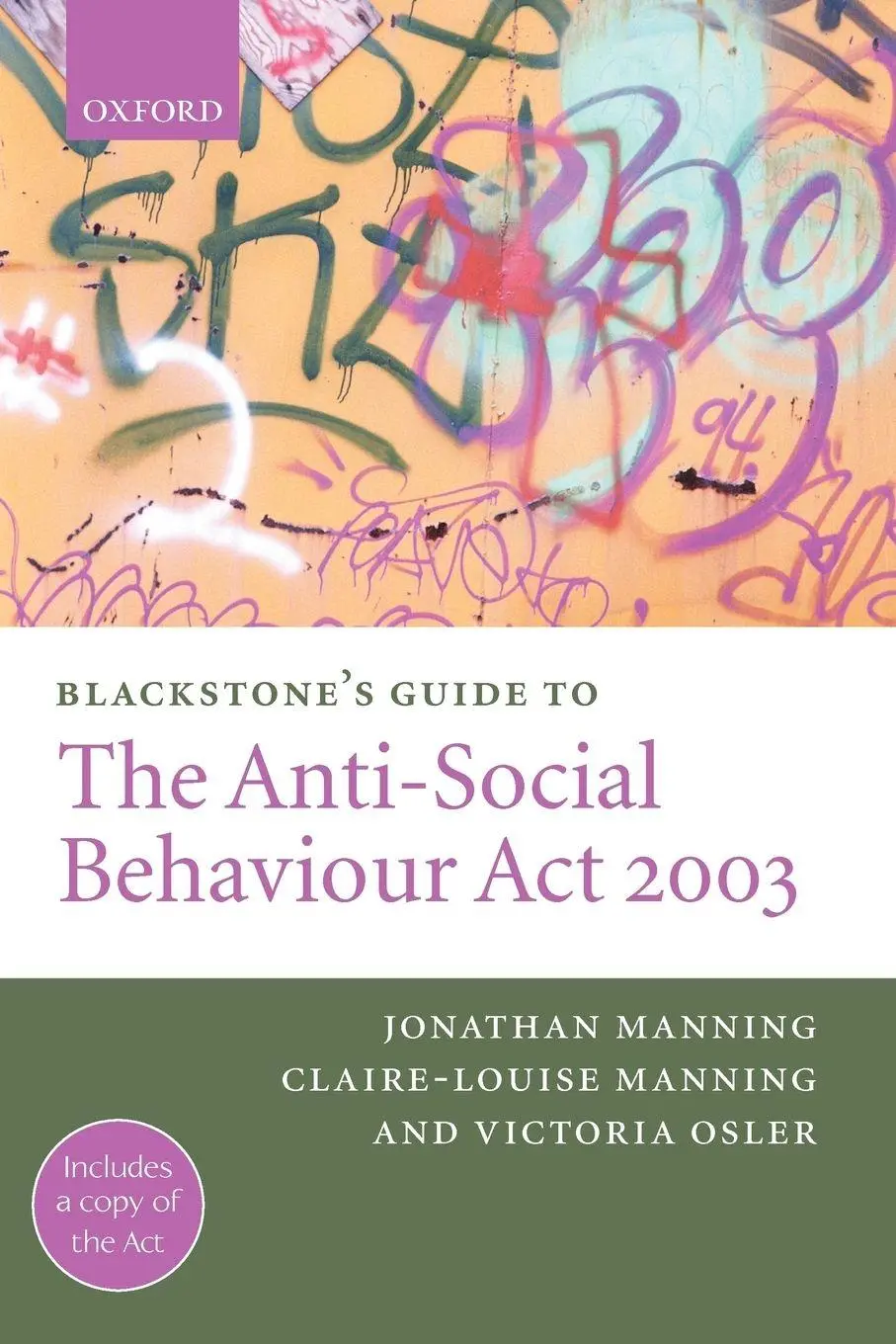 Cover: 9780199273164 | Blackstone's Guide to the Anti-Social Behaviour ACT 2003 | Taschenbuch