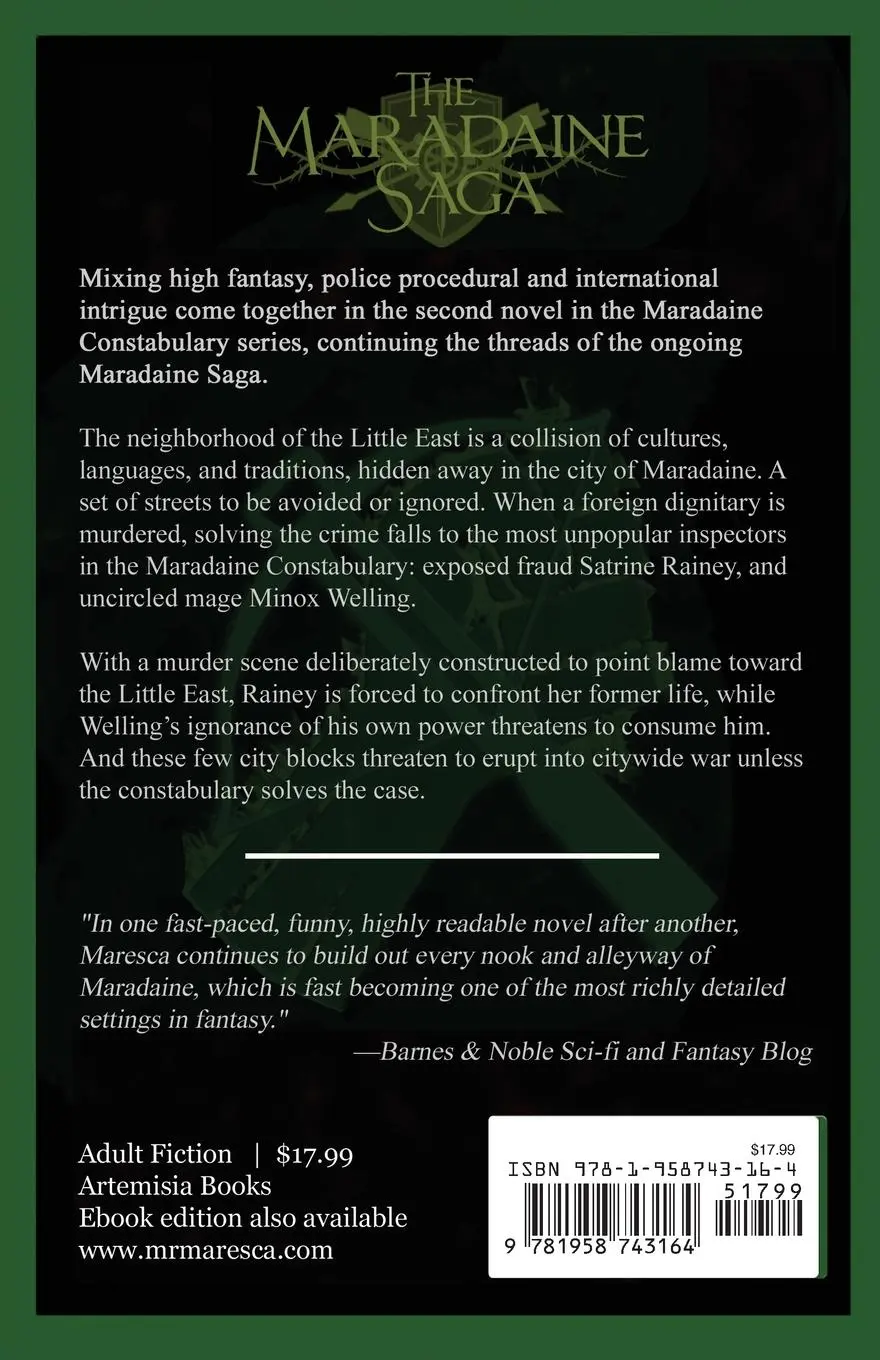 Rückseite: 9781958743164 | An Import of Intrigue | Marshall Ryan Maresca | Taschenbuch | Englisch