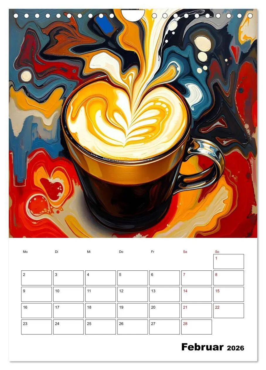 Bild: 9783457293164 | Kaffee trifft Kunst - Aromatische Pinselstriche (Wandkalender 2026...