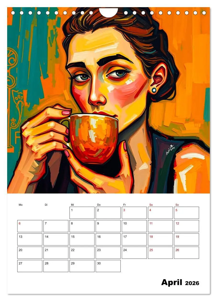 Bild: 9783457293164 | Kaffee trifft Kunst - Aromatische Pinselstriche (Wandkalender 2026...