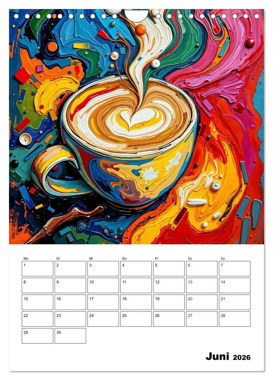 Bild: 9783457293164 | Kaffee trifft Kunst - Aromatische Pinselstriche (Wandkalender 2026...