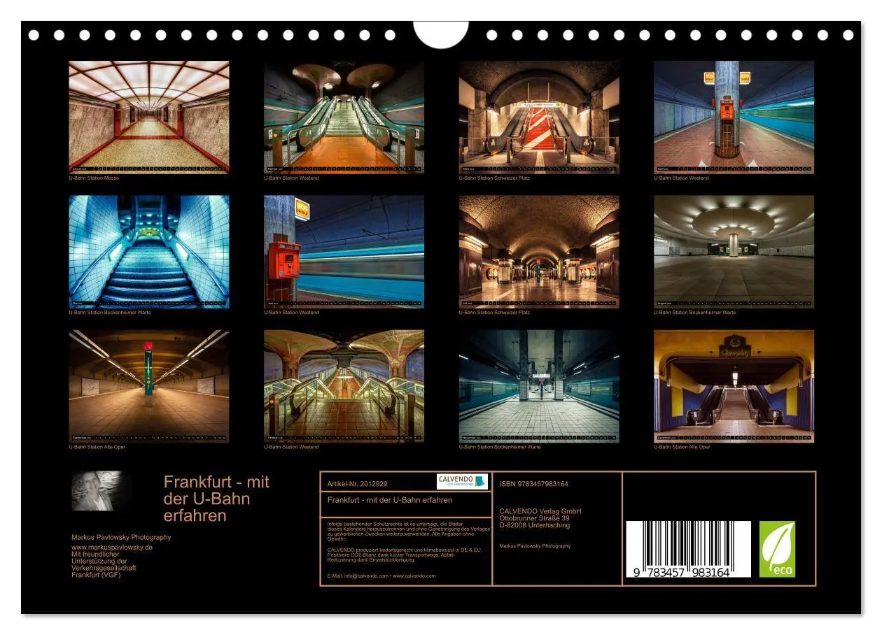Bild: 9783457983164 | Frankfurt - mit der U-Bahn erfahren (Wandkalender 2026 DIN A4...