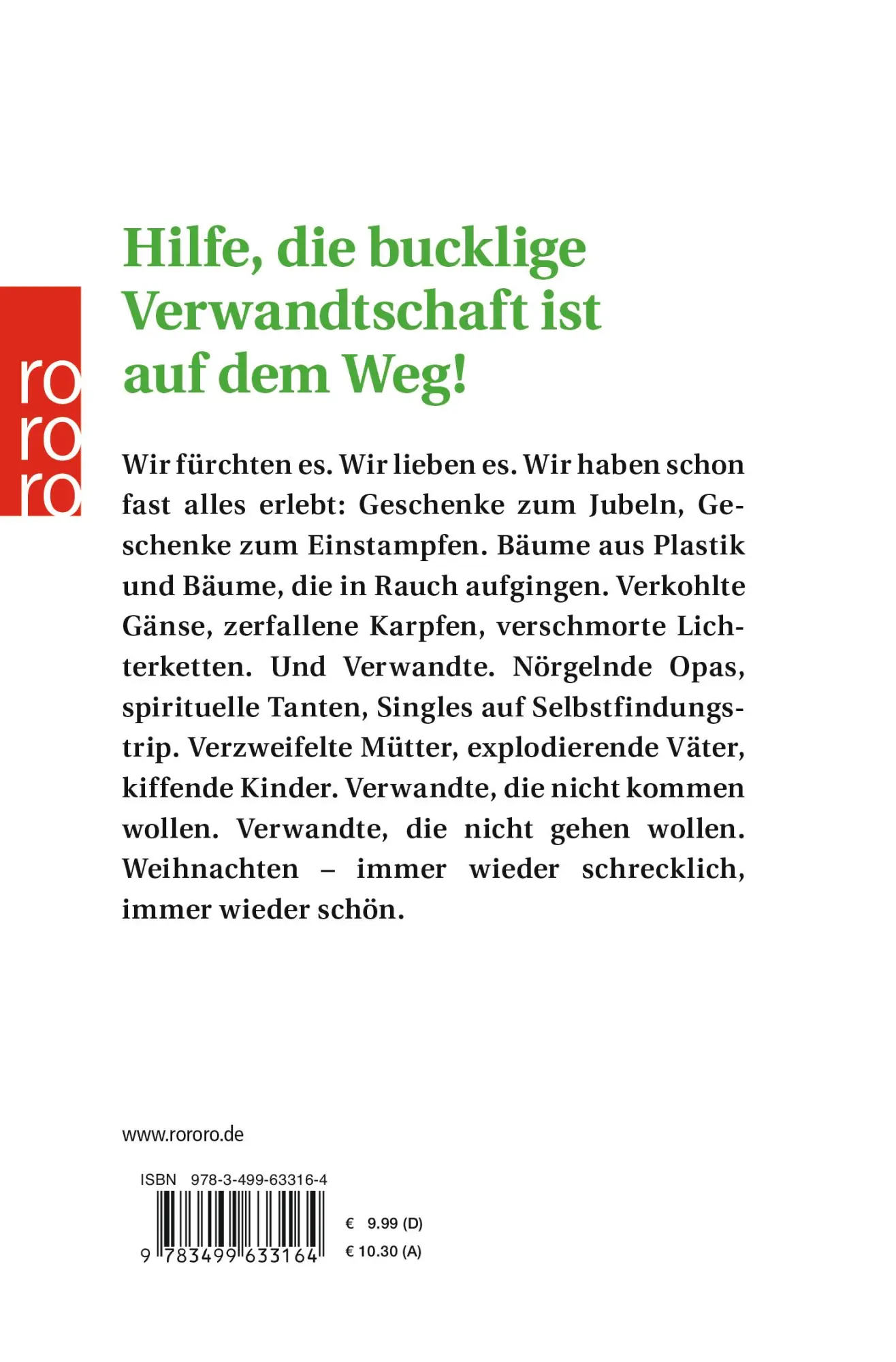 Rückseite: 9783499633164 | Die bucklige Verwandtschaft - Driving Home for Christmas | Bittrich