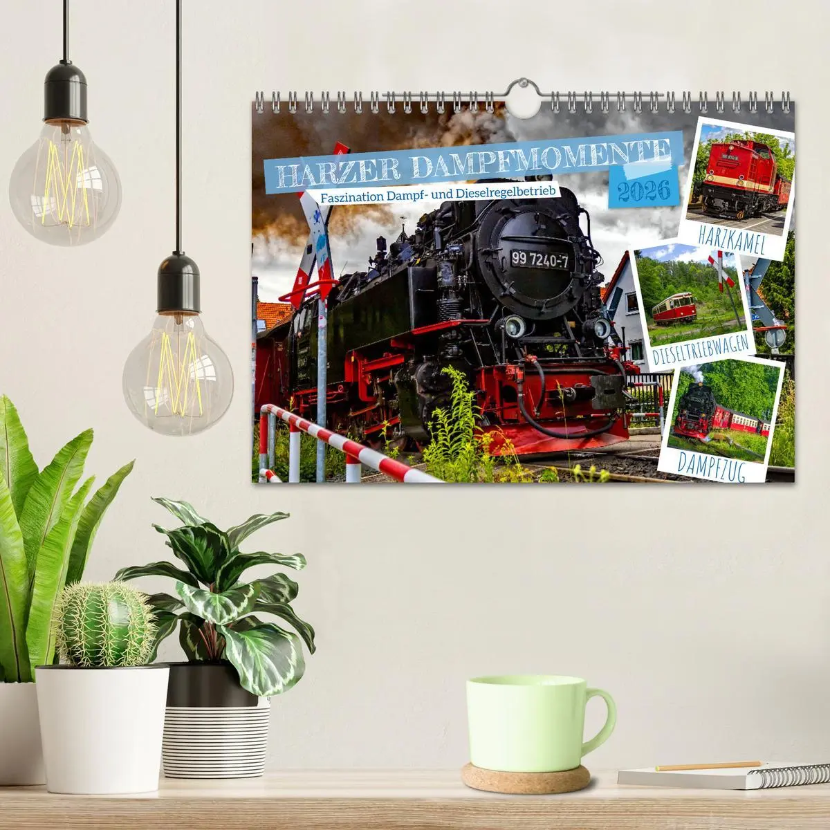 Bild: 9783516073164 | Harzer Dampfmomente (Wandkalender 2026 DIN A4 quer), CALVENDO...