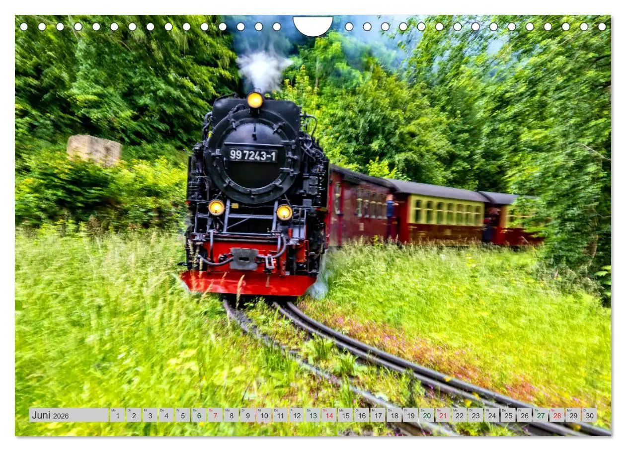 Bild: 9783516073164 | Harzer Dampfmomente (Wandkalender 2026 DIN A4 quer), CALVENDO...