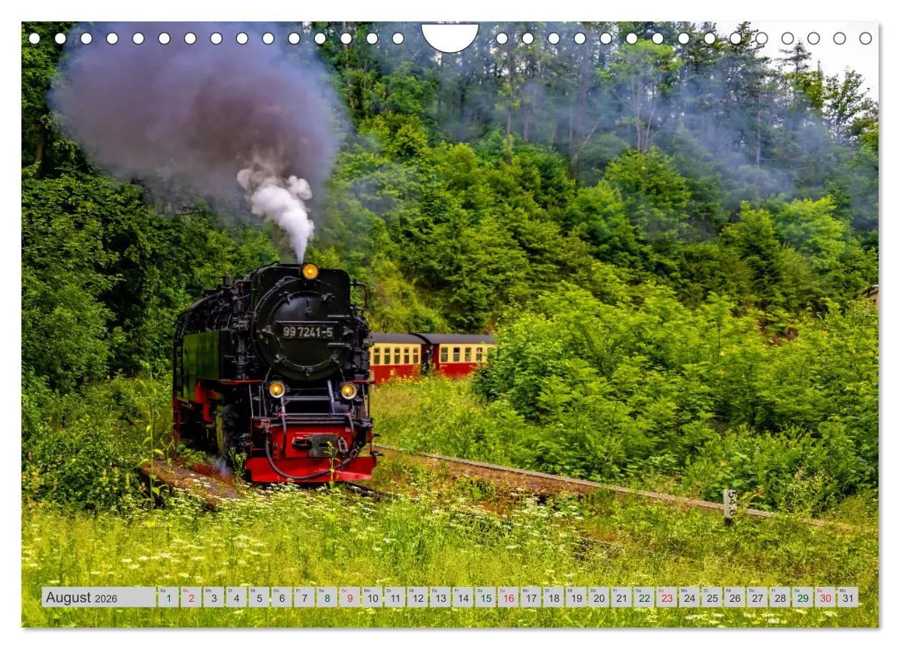 Bild: 9783516073164 | Harzer Dampfmomente (Wandkalender 2026 DIN A4 quer), CALVENDO...