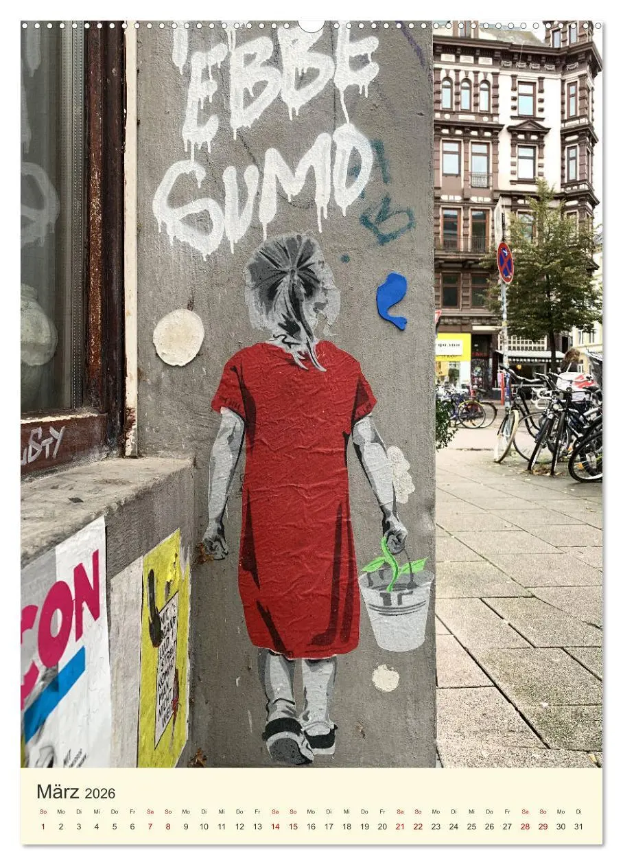 Bild: 9783516383164 | Hamburg StreetArt Classics (hochwertiger Premium Wandkalender 2026...