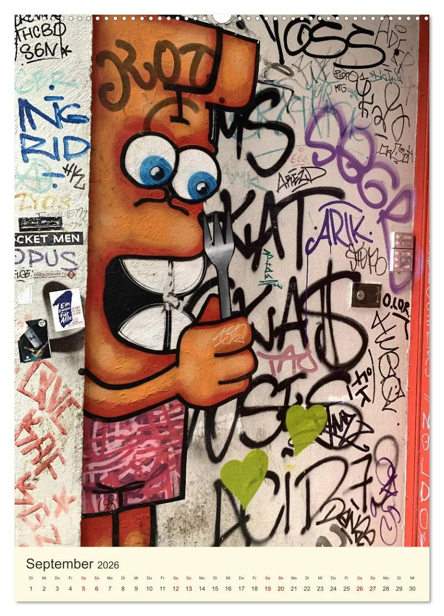 Bild: 9783516383164 | Hamburg StreetArt Classics (hochwertiger Premium Wandkalender 2026...