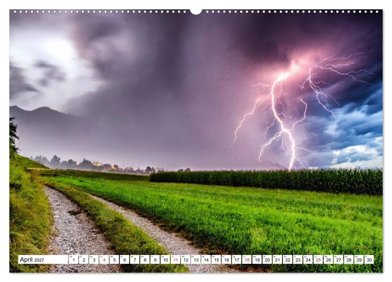 Bild: 9783569543164 | Gewitter in den Alpen (Wandkalender 2027 DIN A2 quer), CALVENDO...