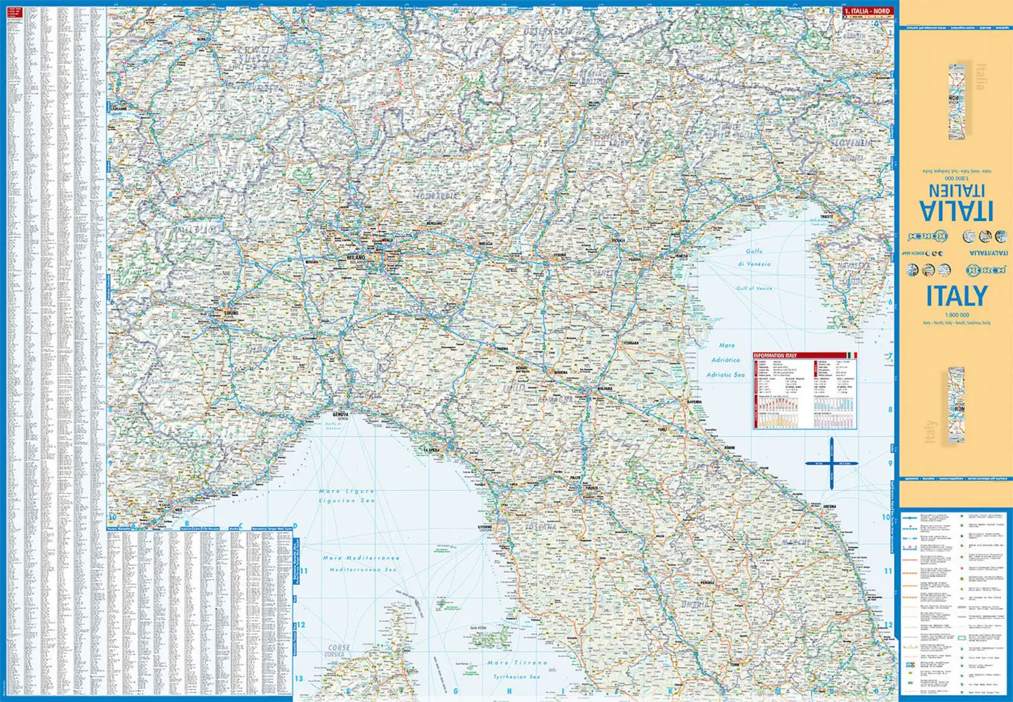 Bild: 9783866093164 | Borch Map Italien / Italy | (Land-)Karte | Mehrfarbendruck. Gefalzt