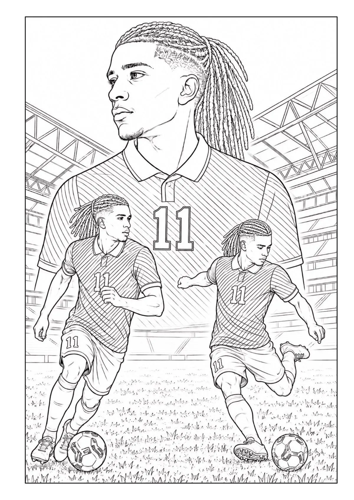 Bild: 9783986573164 | WM 2026 Superstars Fußball Malbuch für Kinder ab 8 Jahren mit 50...