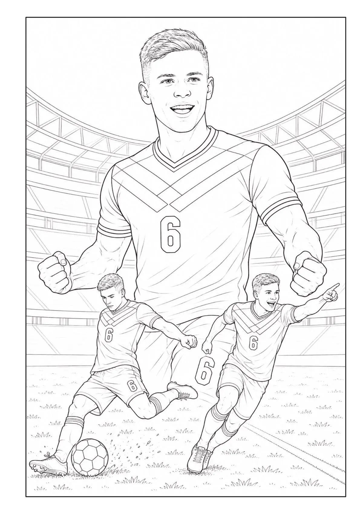 Bild: 9783986573164 | WM 2026 Superstars Fußball Malbuch für Kinder ab 8 Jahren mit 50...