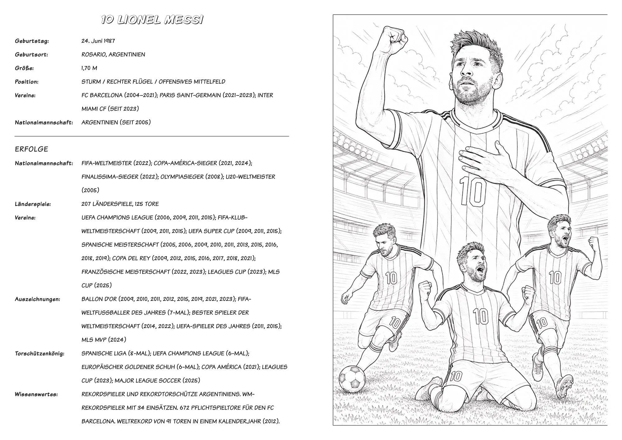 Bild: 9783986573164 | WM 2026 Superstars Fußball Malbuch für Kinder ab 8 Jahren mit 50...